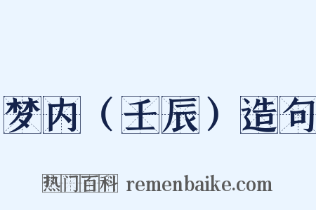 梦内（壬辰）造句是什么意思的图片